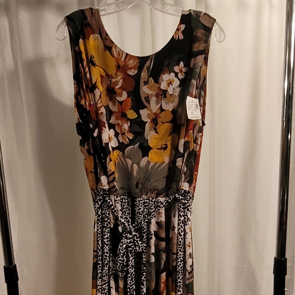 Brand new with tags Floral animal print Roz & Ali Dress size 16W